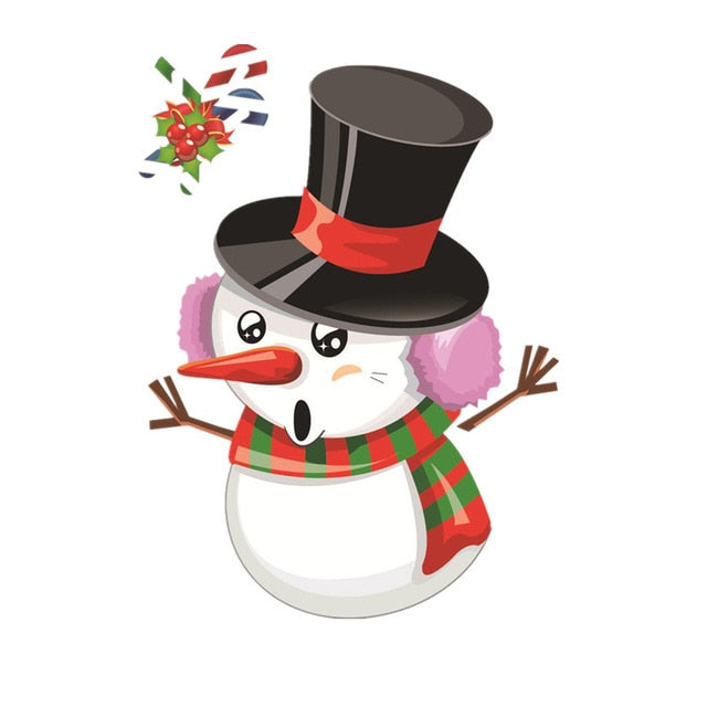 Christmas Window Stickers | Santa, Snowman & Reindeer Holiday Decorations