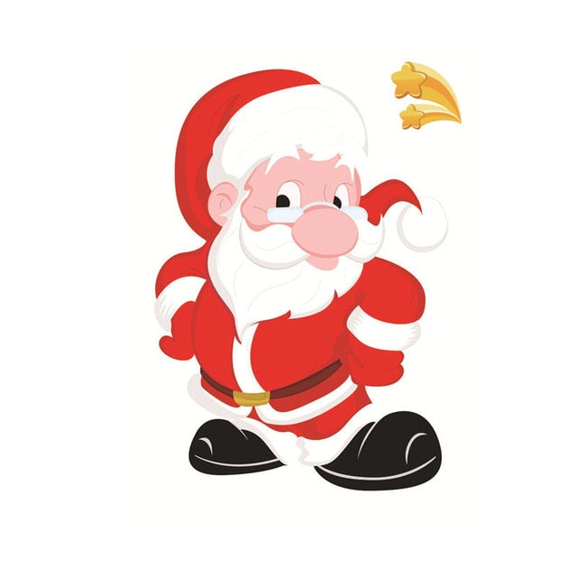 Christmas Window Stickers | Santa, Snowman & Reindeer Holiday Decorations