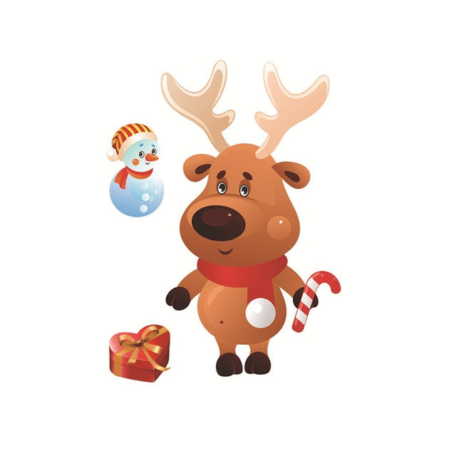 Christmas Window Stickers | Santa, Snowman & Reindeer Holiday Decorations