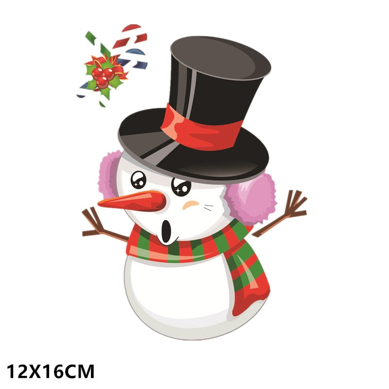 Christmas Window Stickers | Santa, Snowman & Reindeer Holiday Decorations