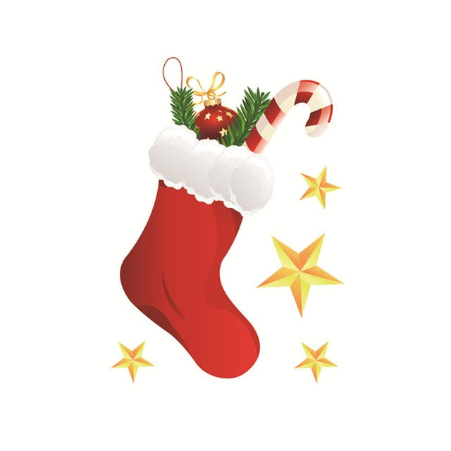 Christmas Window Stickers | Santa, Snowman & Reindeer Holiday Decorations