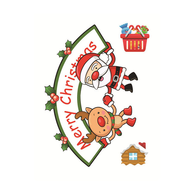 Christmas Window Stickers | Santa, Snowman & Reindeer Holiday Decorations